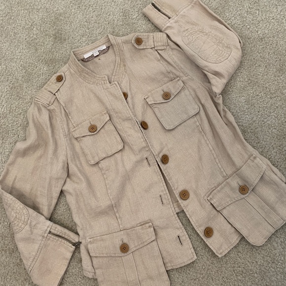Cream Flax Jacket from BR - Picture 9 of 10